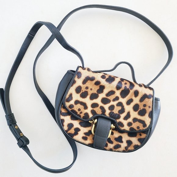 J. Crew Handbags - J. Crew rider leather calf hair mini bag